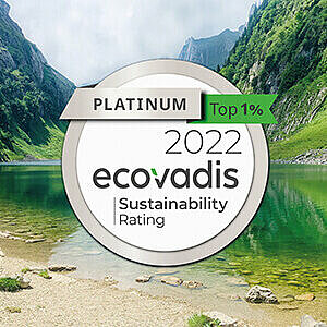 Platinum Top 1% 2022 – Ecovadis Sustainability Rating