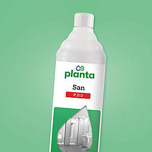 Flasche mit der Aufschrift "Planta San P312"